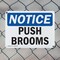 Signmission Push Brooms, 10 in W x Rectangle, Plastic OS-2PACK-NS-P-710-L-17921 - alternate 5